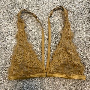 SOLD!!! Burnt Yellow Lace Bralette